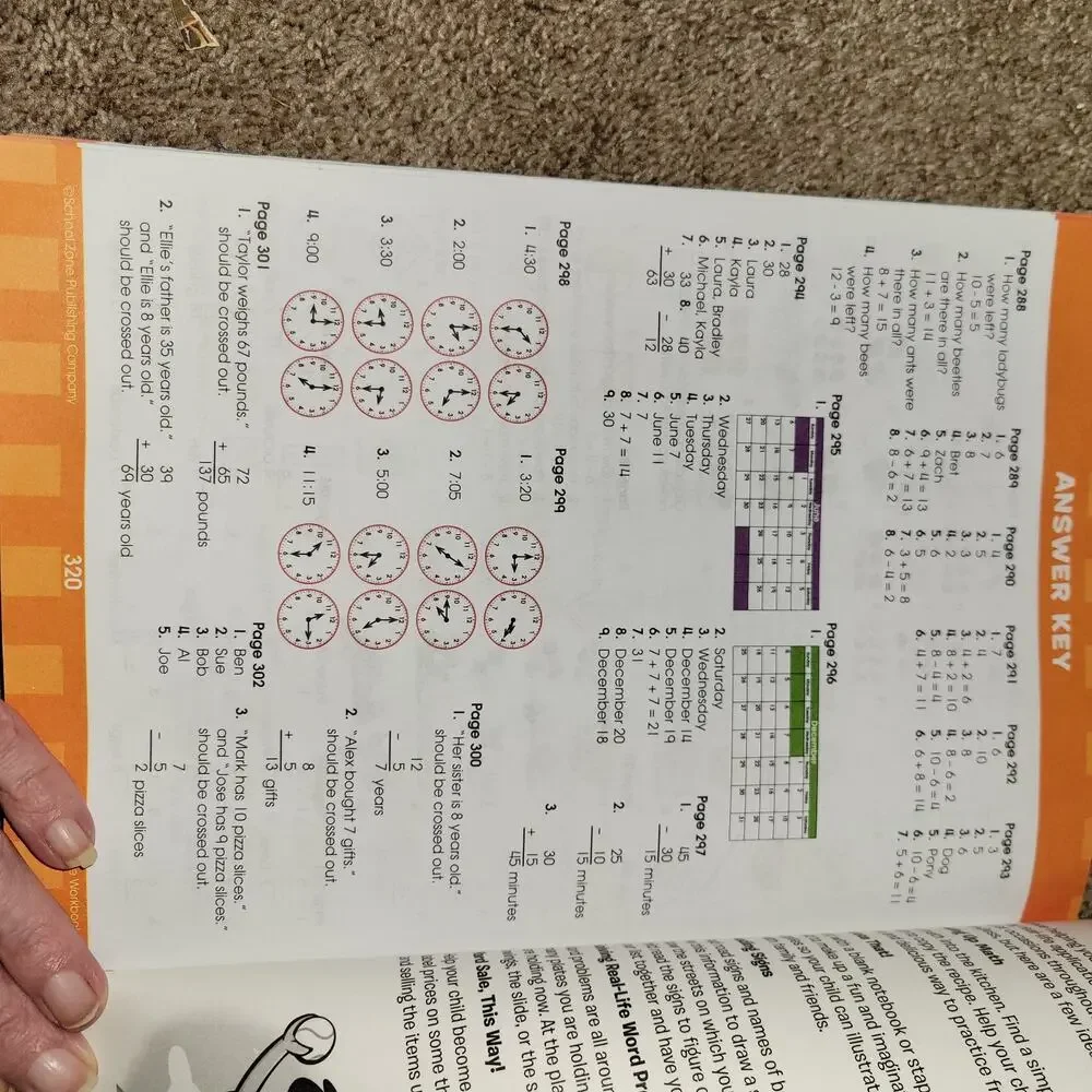 School Zone Big‎ First Grade Beginning Reading Math-Word-Time Workbook, Ages 6-7